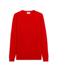 Pull à col rond fin en cachemire - Summer Red