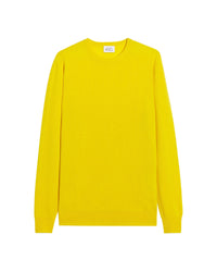 Pull à col rond fin en cachemire - Summer Yellow