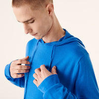 Hoodie unisexe en laine superfine - Denim Blue