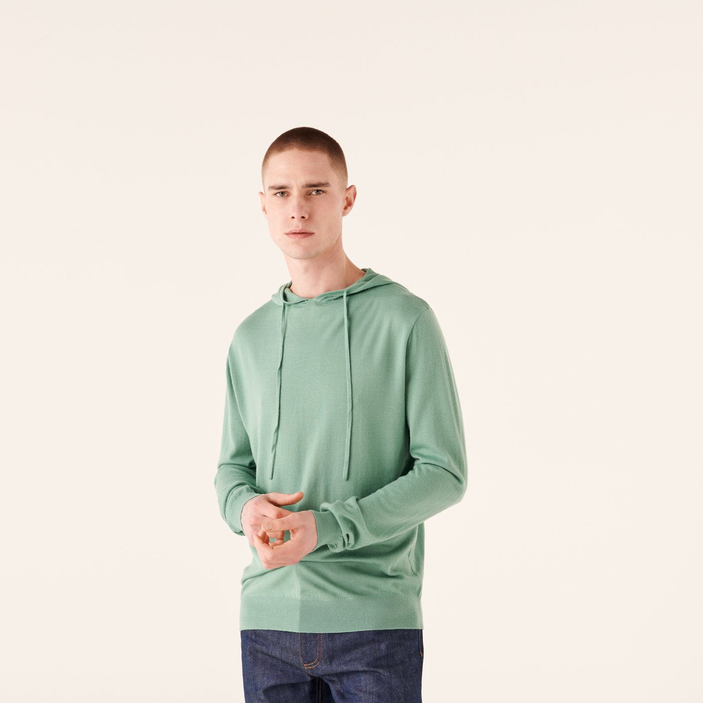 Hoodie unisexe en laine superfine - Frozen Green