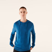 Hoodie unisexe en laine superfine - Petrol Blue