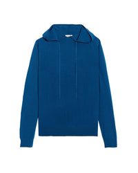 Hoodie unisexe en laine superfine - Petrol Blue