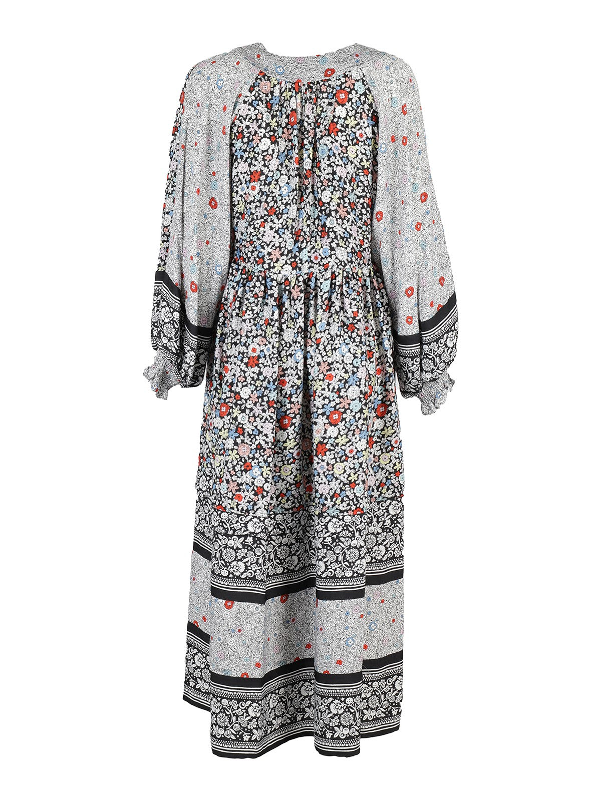 Robe longue bohème - Multicolor Black