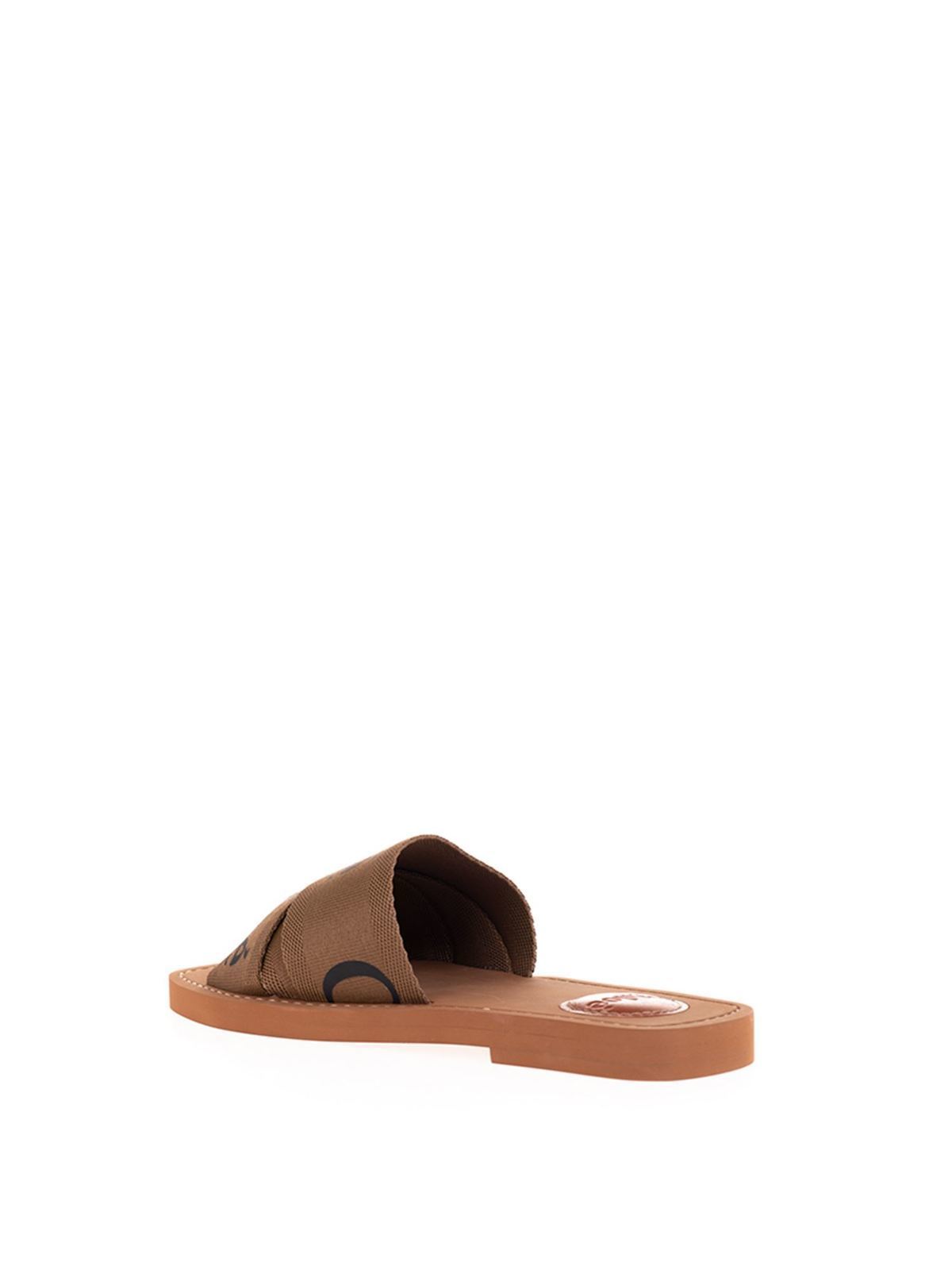 Mules plates Woody - Grove Brown
