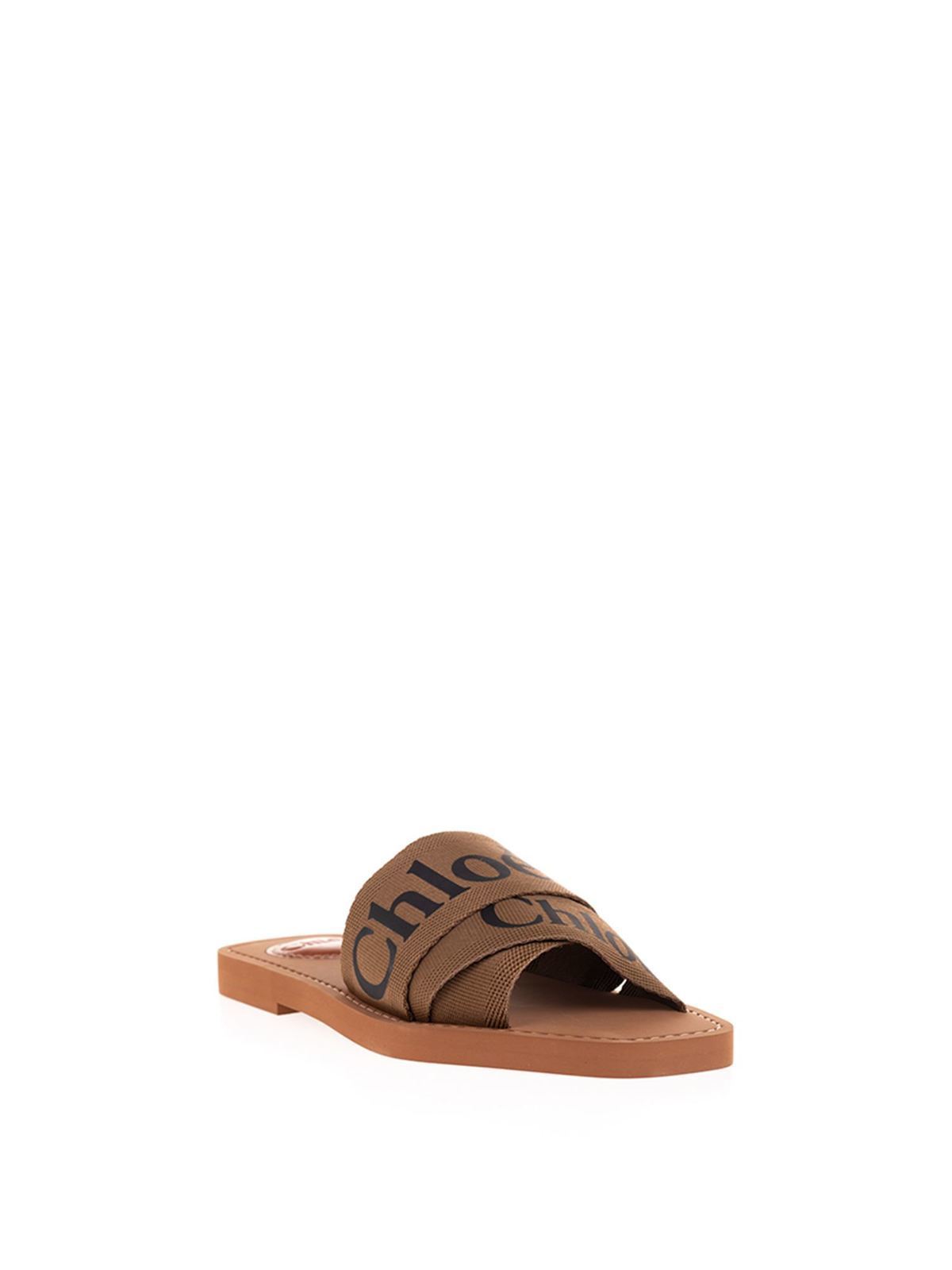 Mules plates Woody - Grove Brown