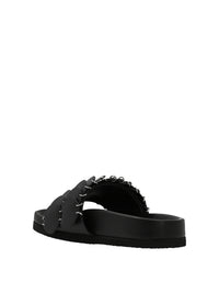 Sandales Pacaïo à disques en cuir - Black