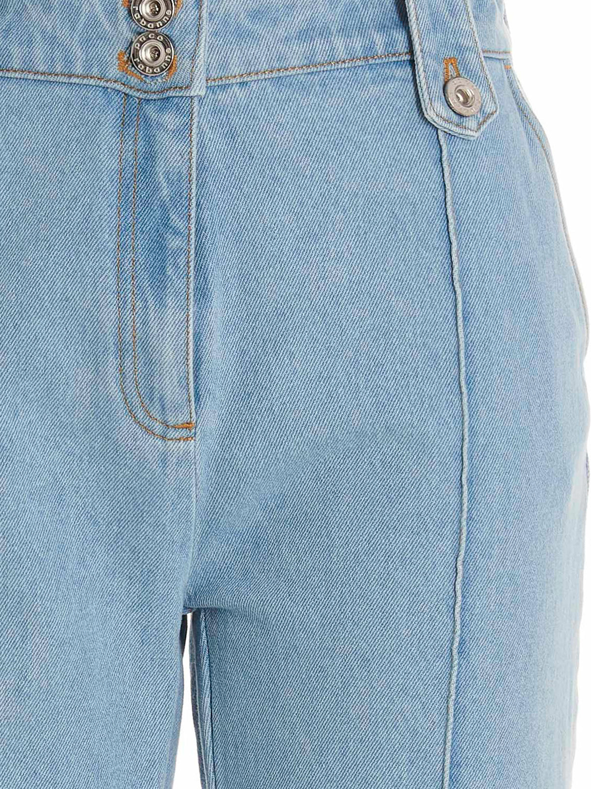 Jean évasé à double boutons - Light Blue Denim