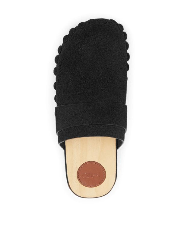 Sabots Joy en cuir - Black