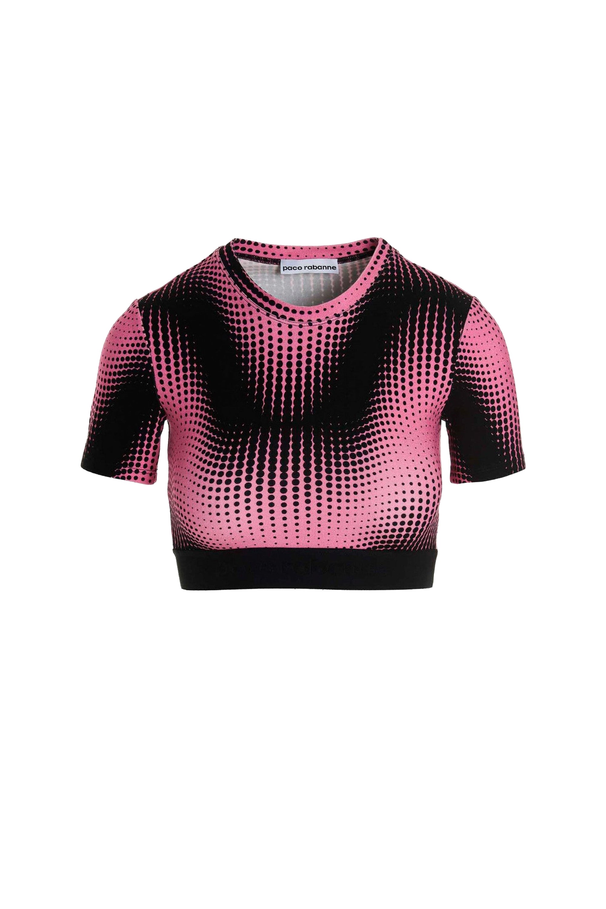 Brassière courte élastique - Pink Echo
