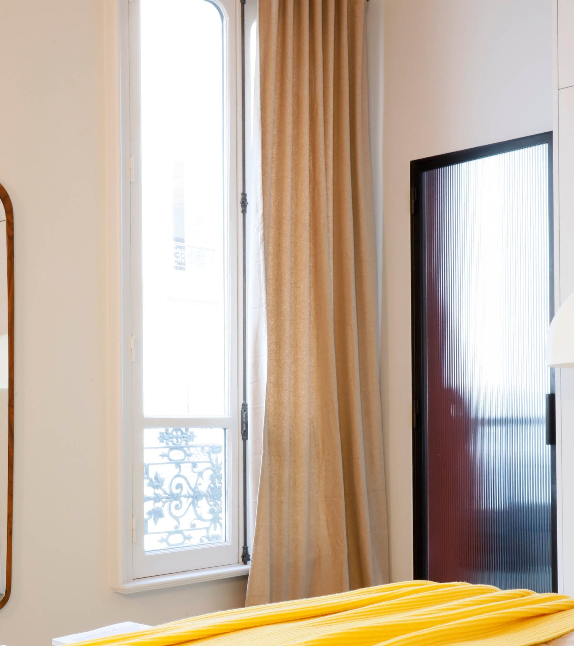 Rideau San Moritz en laine - Beige