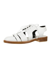 Derby à lacets en cuir - Blanc