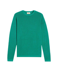 Pull à col rond et maille perlée - Mint