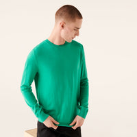 Pull à col rond en laine superfine - Mint