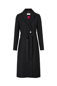 Manteau long en laine - Noir