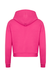 Sweat à capuche à manches longues coupe classique - Rose