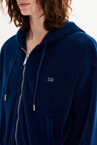 Sweat à capuche manches longues - Bleu Canard