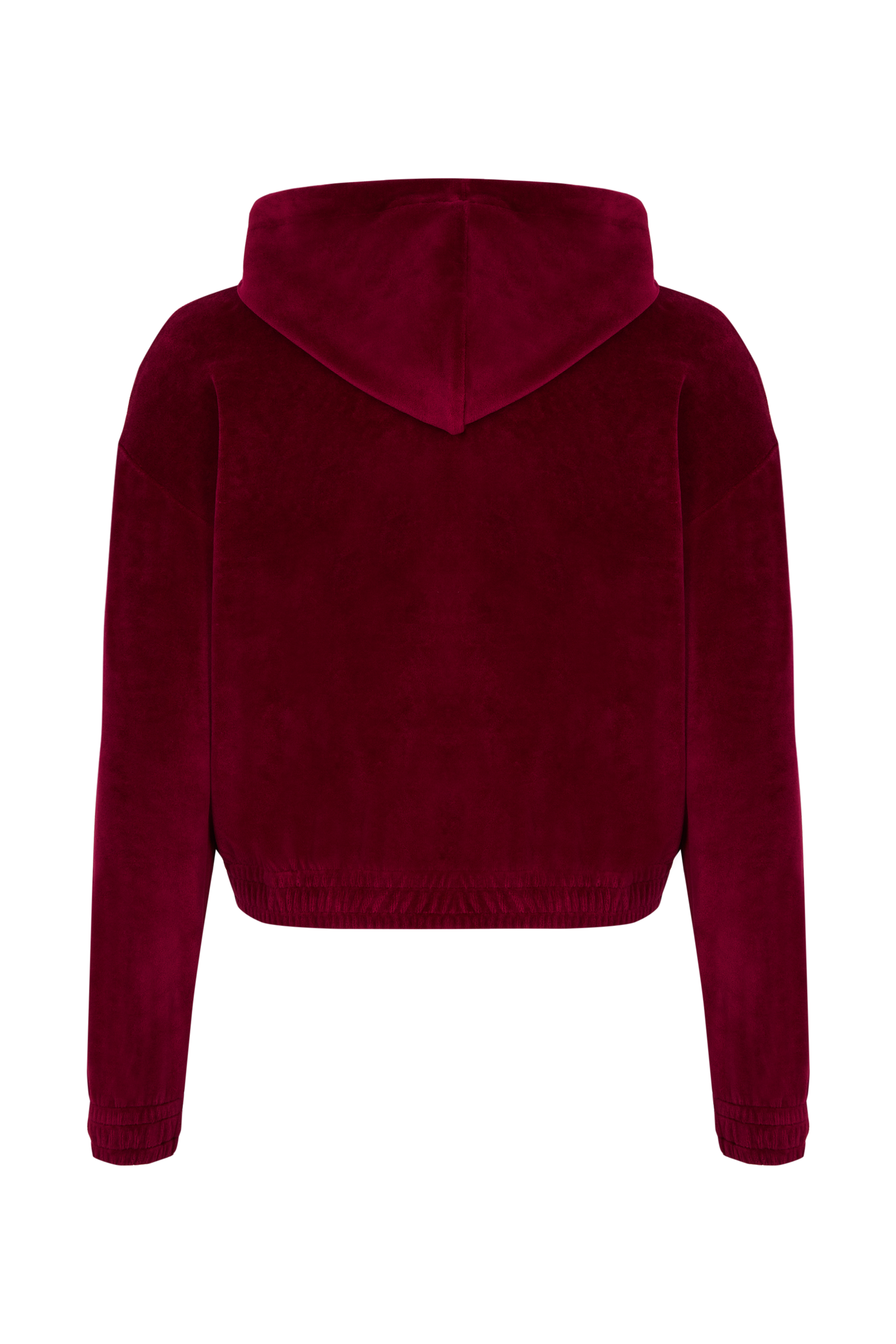 Sweat à capuche manches longues - Framboise
