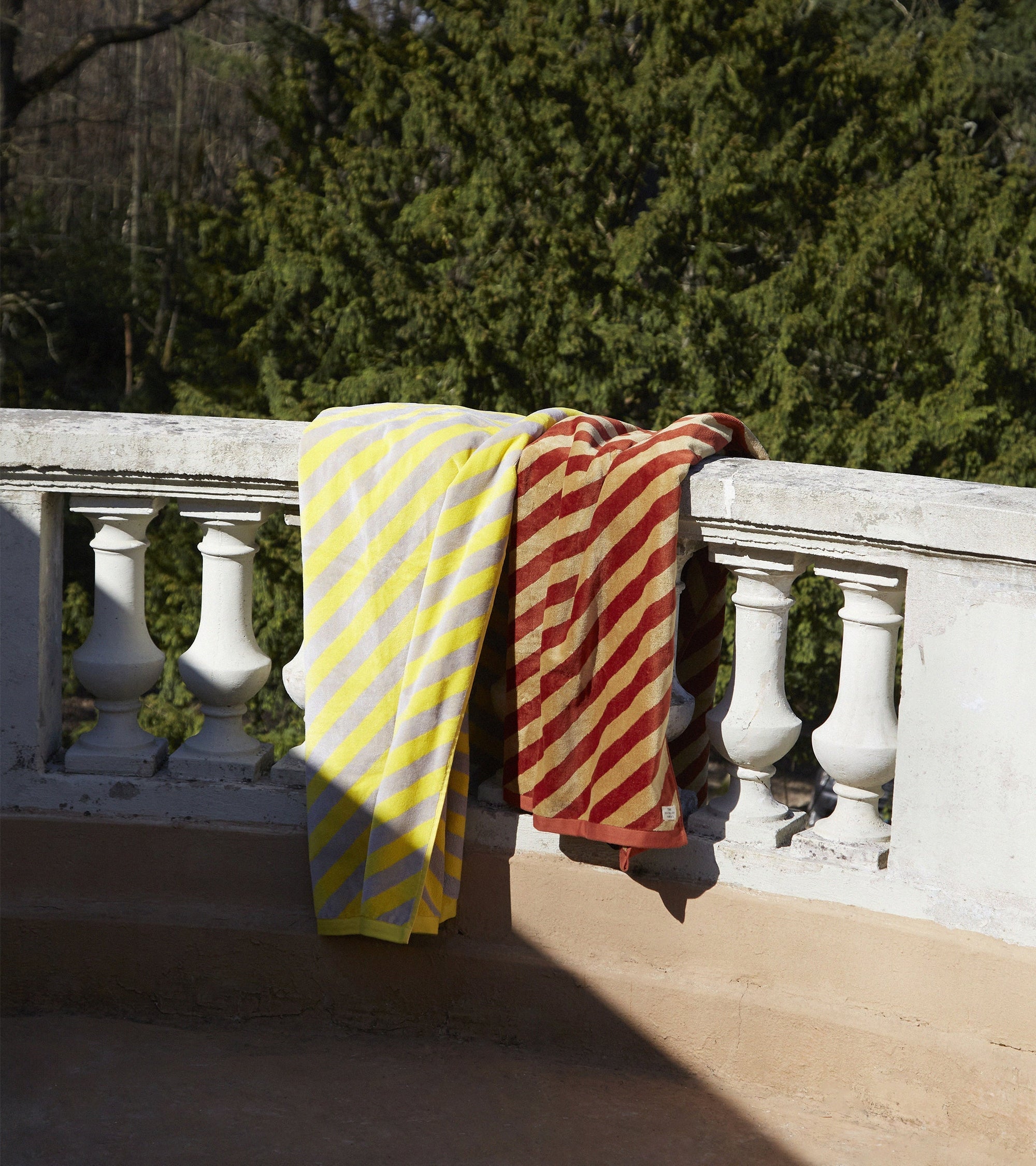 Drap de plage - Brique Et Beige