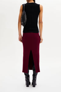 Pull sans manches ajouré - Noir