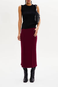 Pull sans manches ajouré - Noir