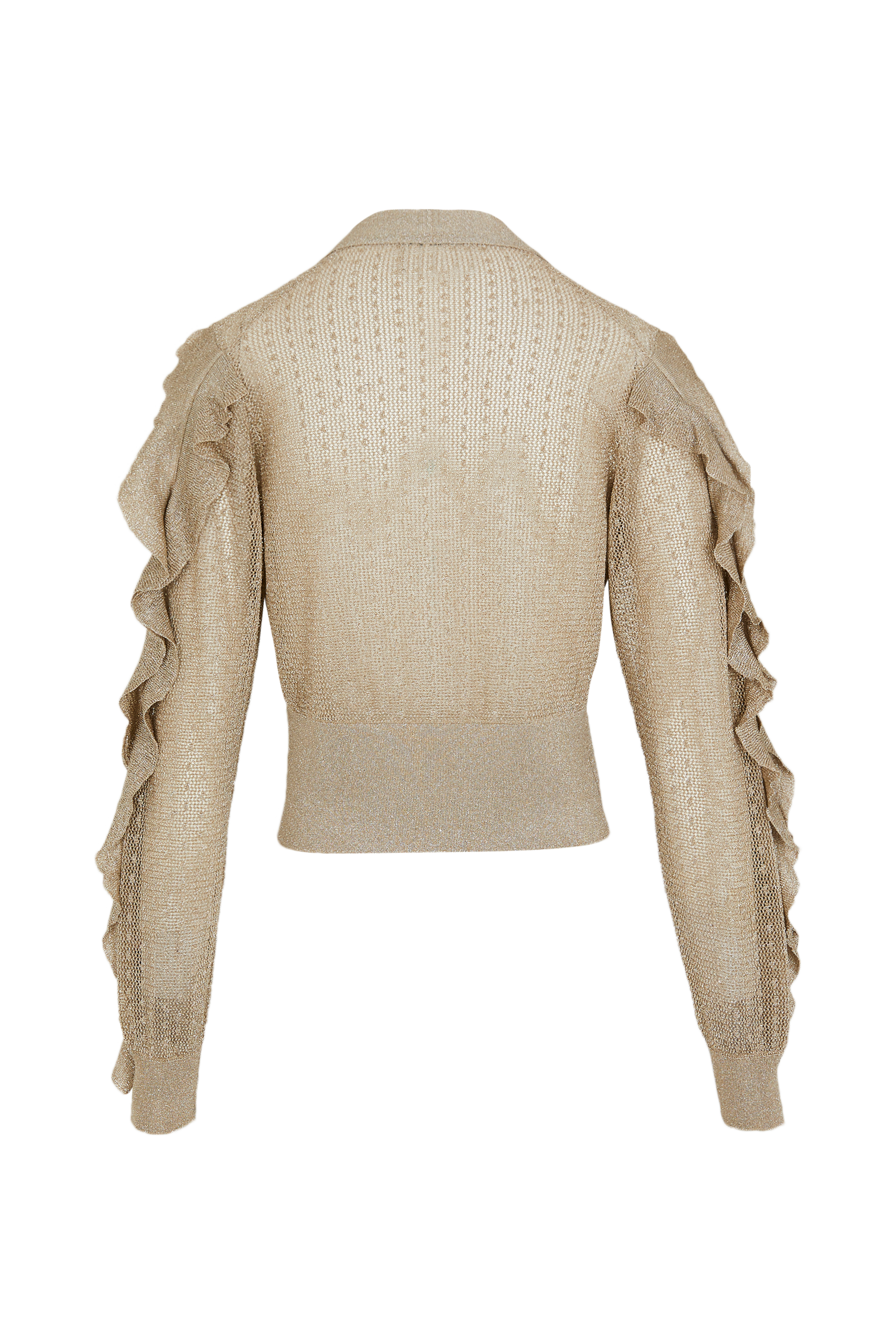Pull court fluide col lavalière - Gold