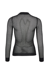 Pull manches longues resille - Noir