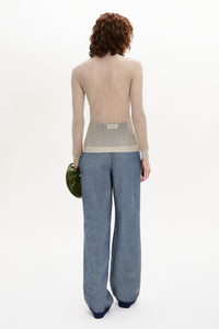 Pull manches longues resille - Gold
