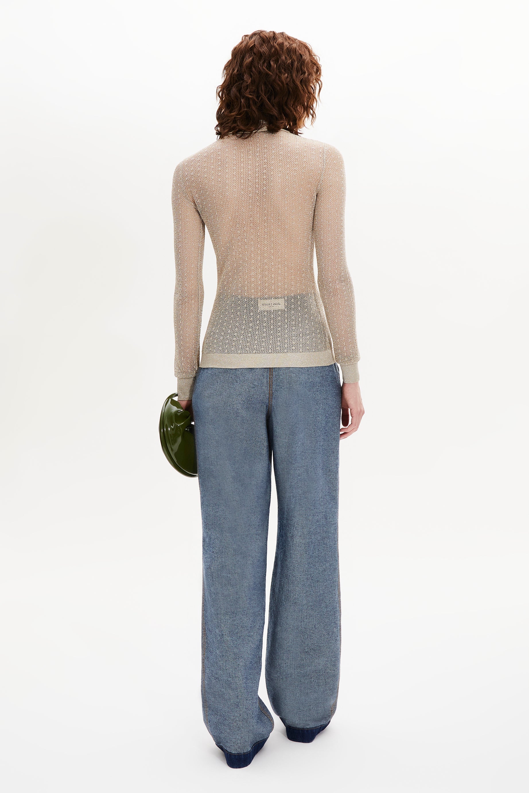 Pull manches longues resille - Gold
