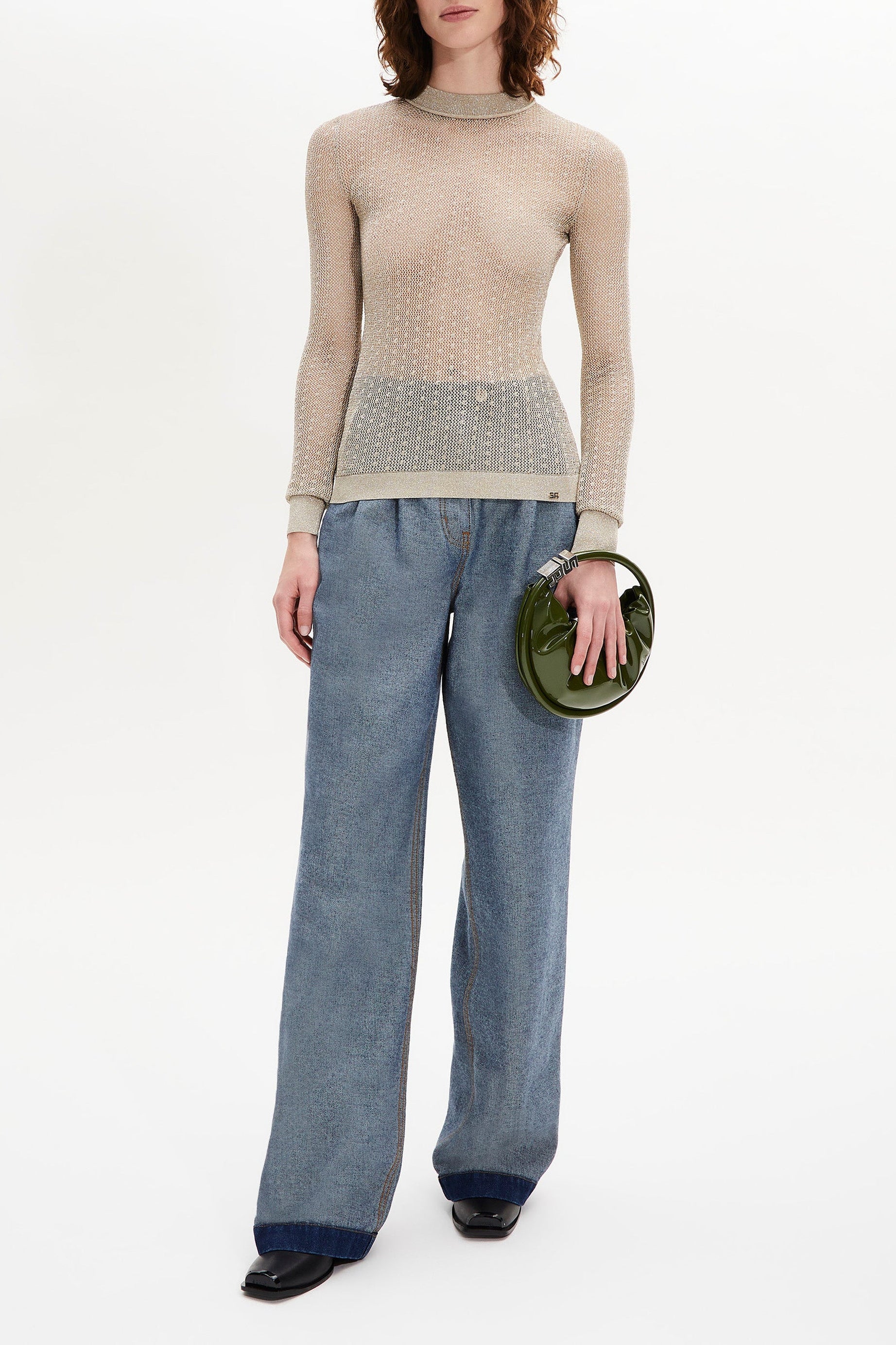 Pull manches longues resille - Gold