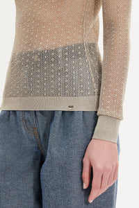 Pull manches longues resille - Gold