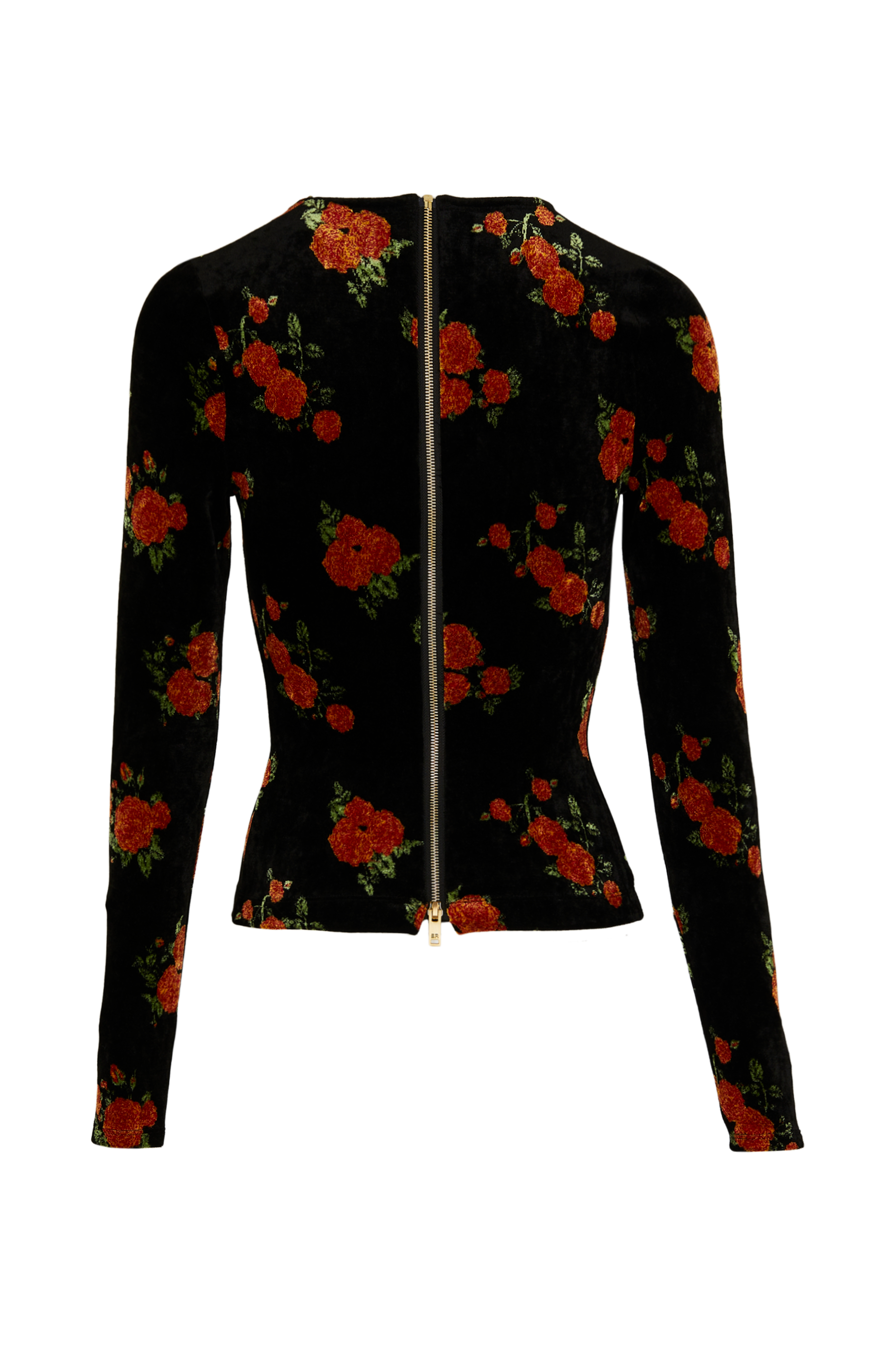 Top manches longues zippé - Orange