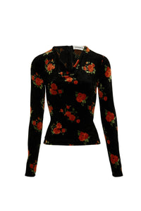 Top manches longues zippé - Orange