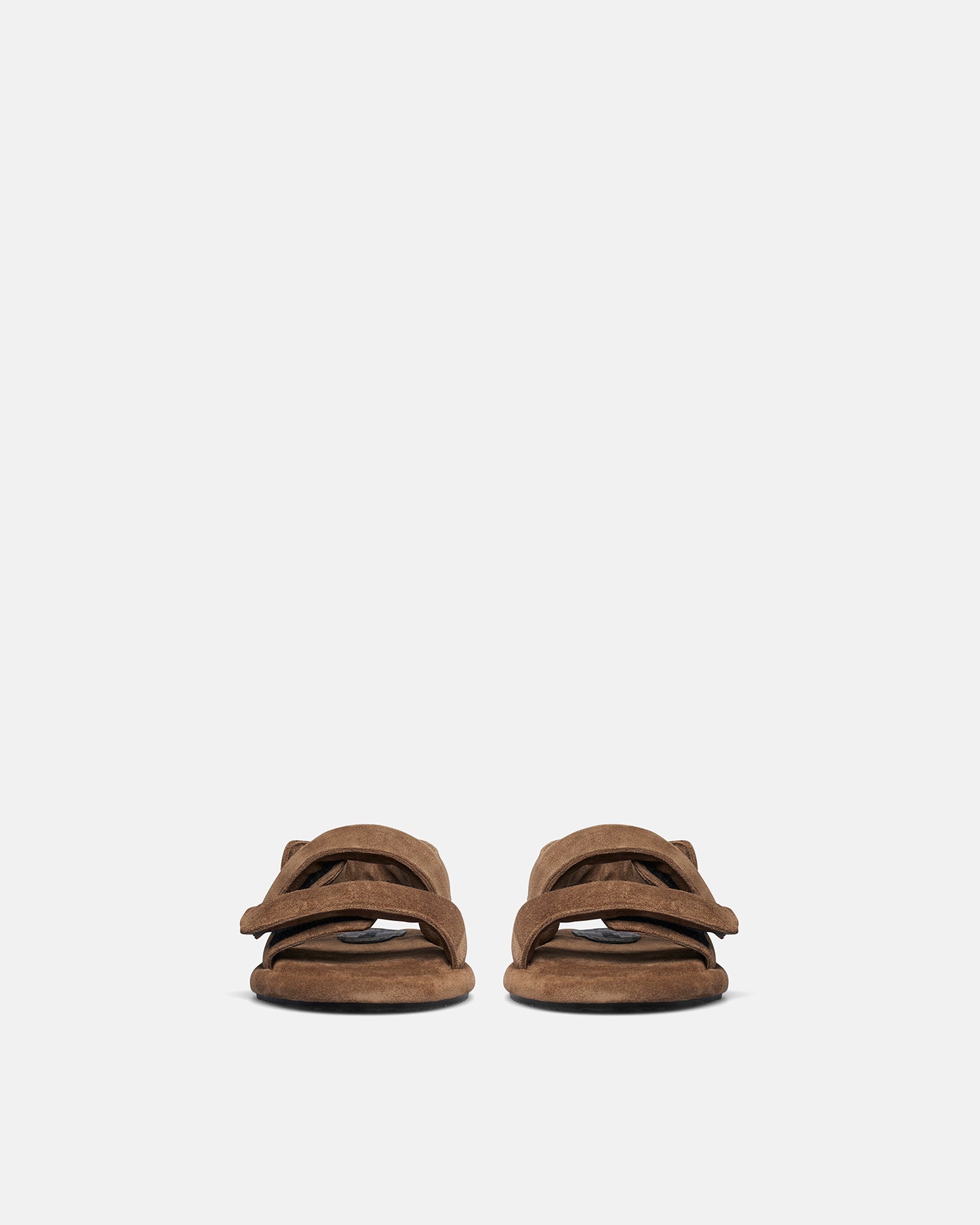 Sandales Tarrus à bout arrondi en cuir - Taupe