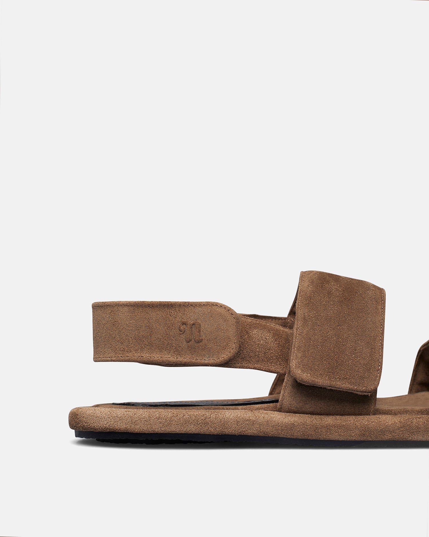 Sandales Tarrus à bout arrondi en cuir - Taupe
