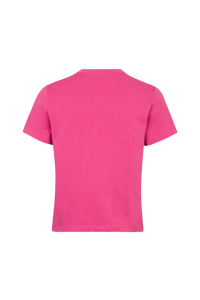 T-shirt col rond manches courtes - Rose