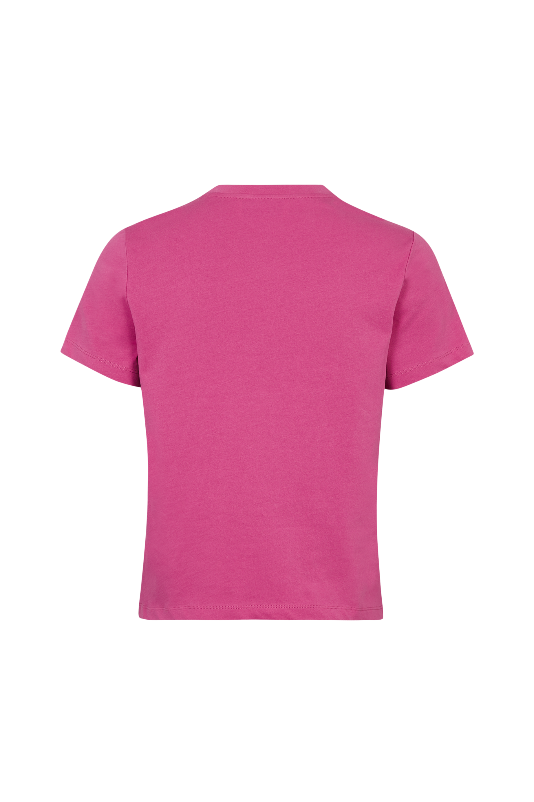 T-shirt col rond manches courtes - Rose