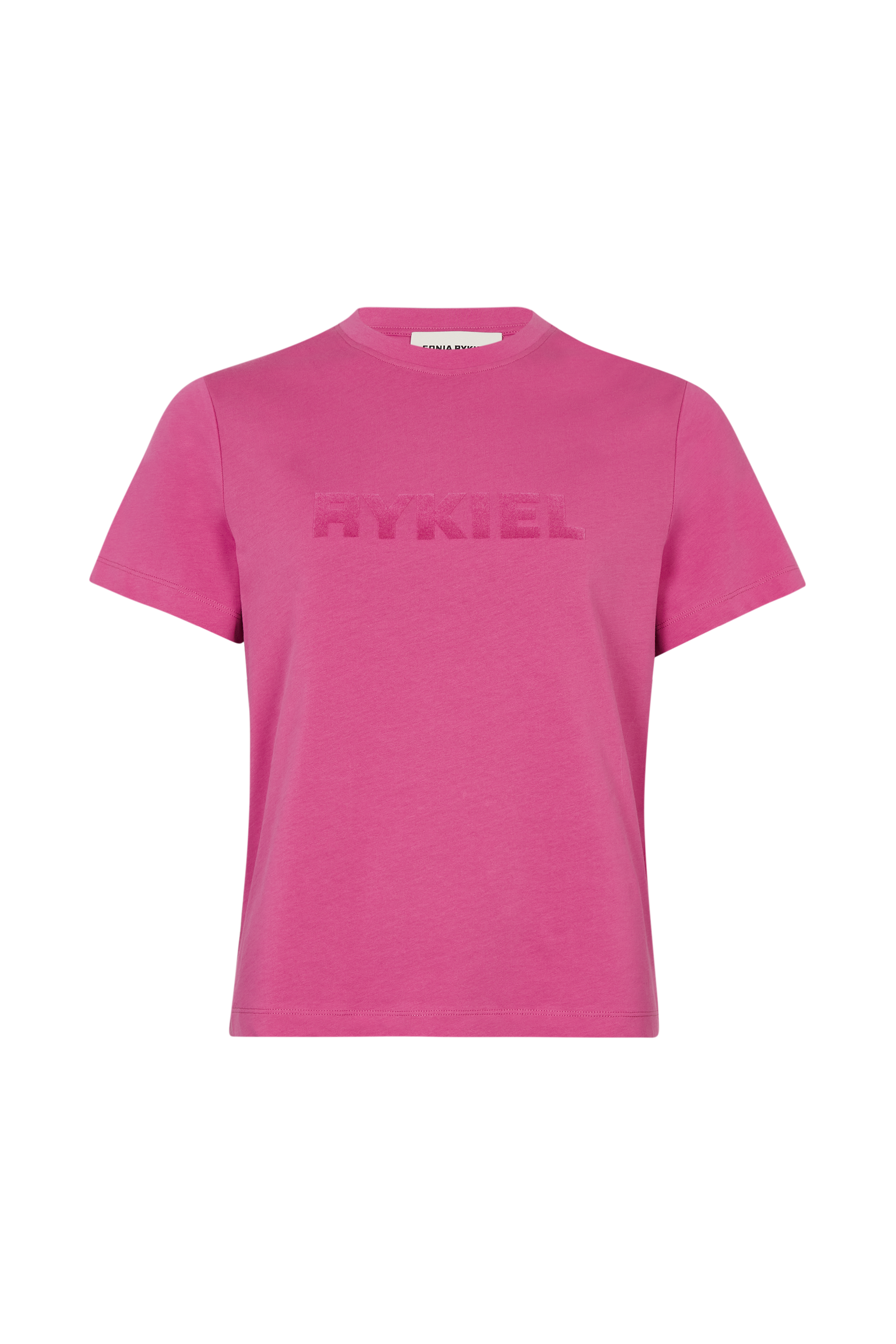 T-shirt col rond manches courtes - Rose