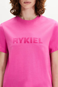 T-shirt col rond manches courtes - Rose