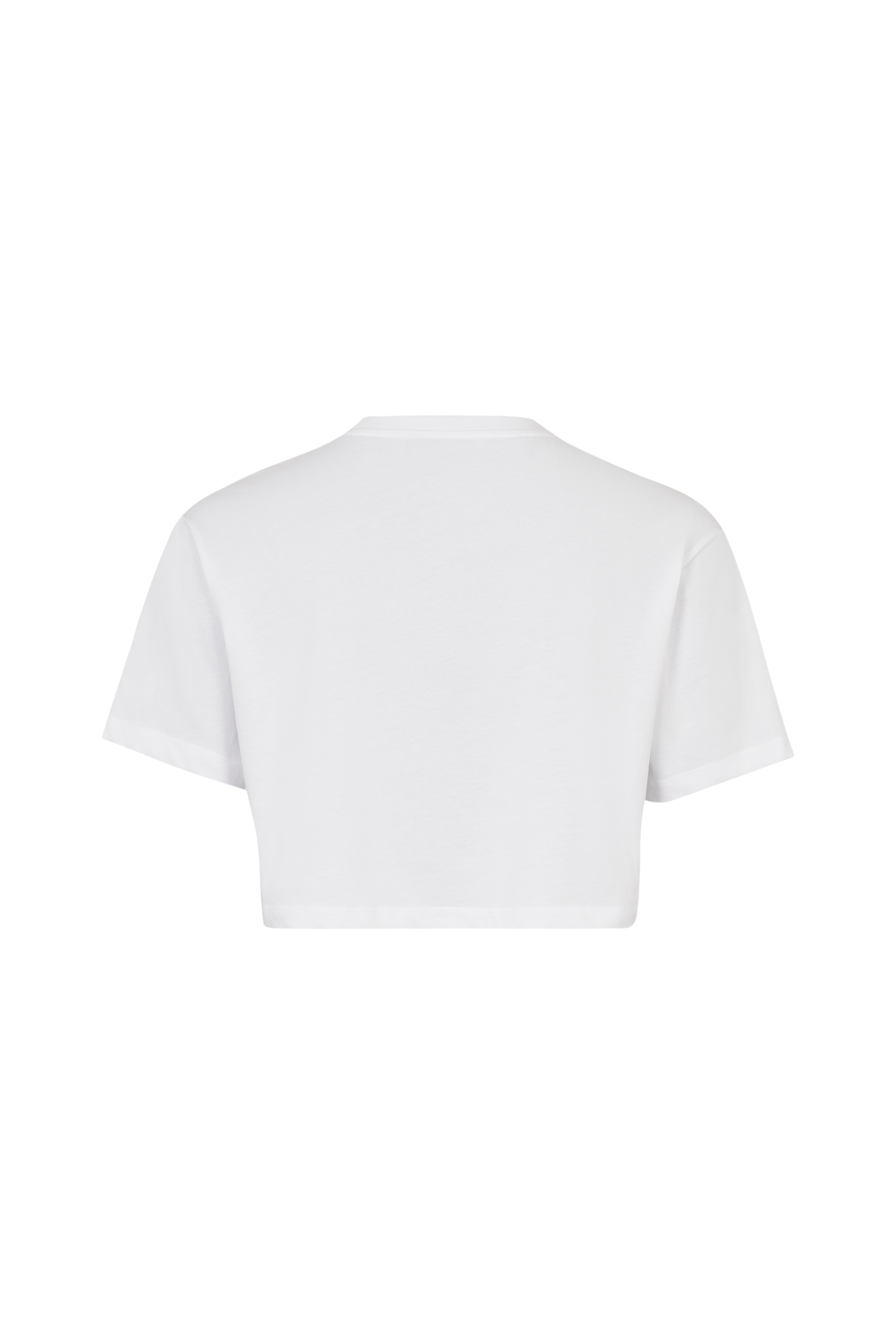 T-shirt crop « une seule règle » - Blanc