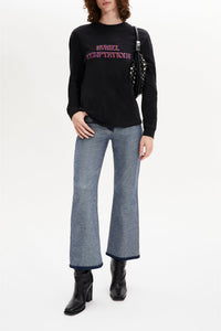 T-shirt manches longues « une seule règle » - Noir