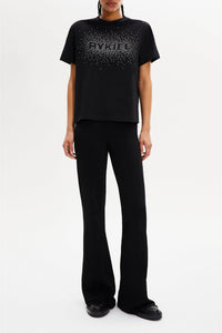 T-shirt à strass - Noir