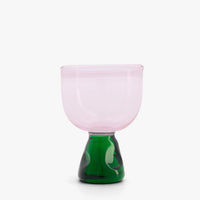 Opaline Vert Rose Verres - Opaline Vert Rose