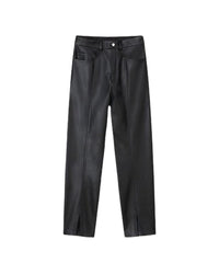 Pantalon Tibes à ourlet fendu - Black
