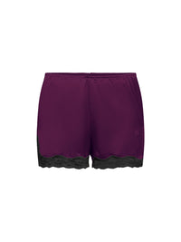 Boxer short Les intemporels en soie - Burgundy & Noir