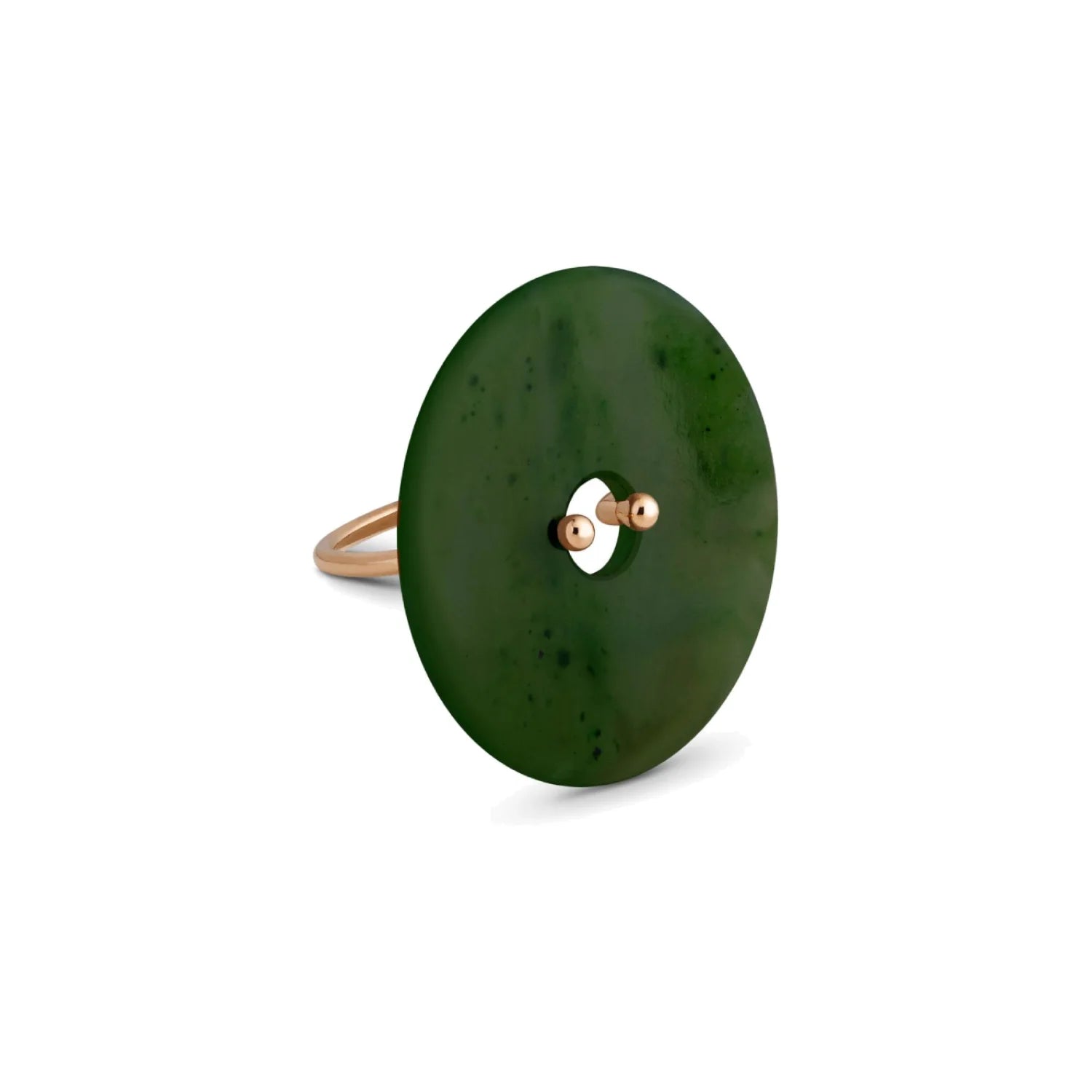 Bague large Donut en or rose 18 carats