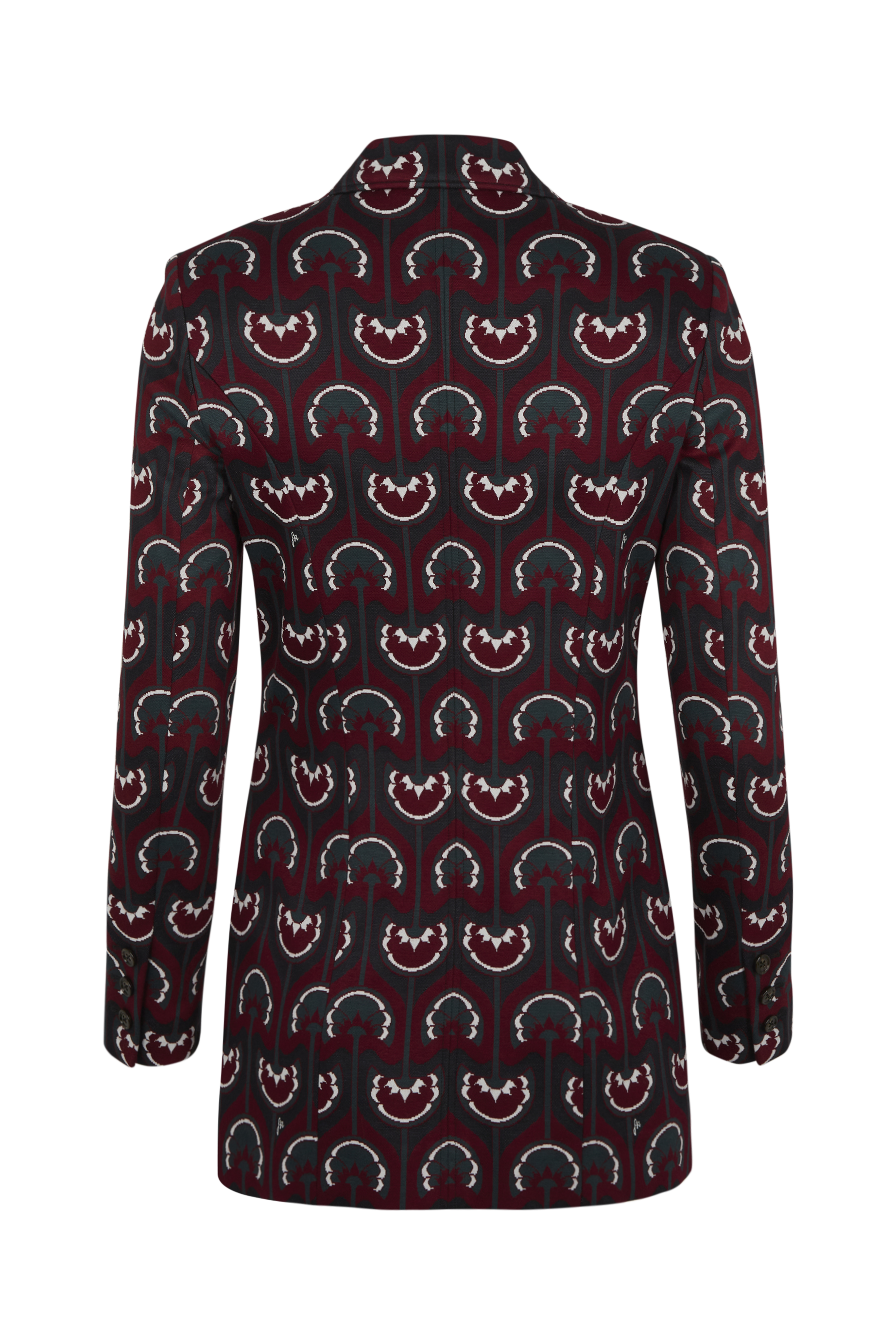 Veste tailleur en jersey - Bordeaux