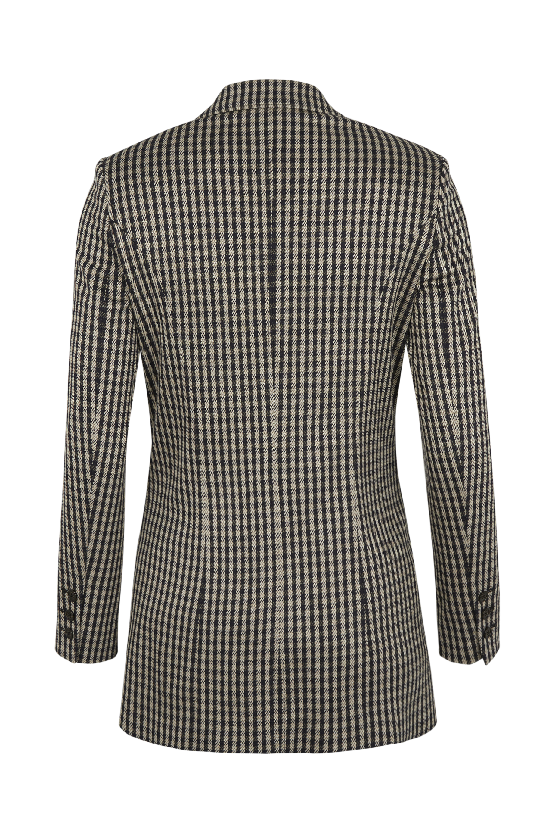 Veste tailleur en jersey - Carreaux Noir & Blanc