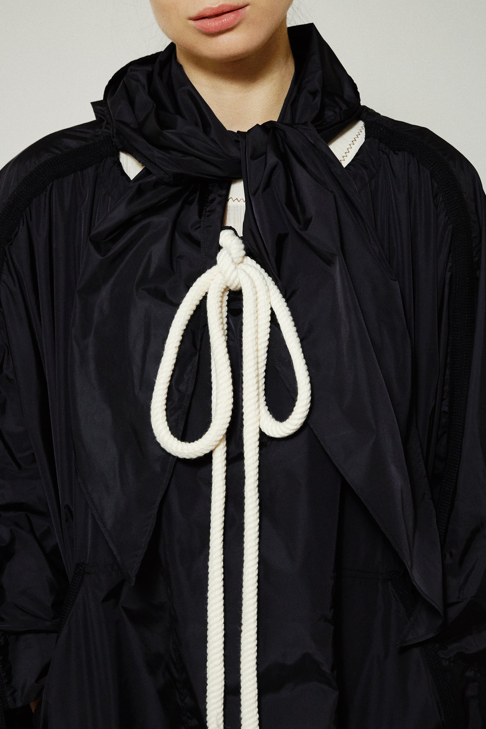 Poncho en nylon - Noir