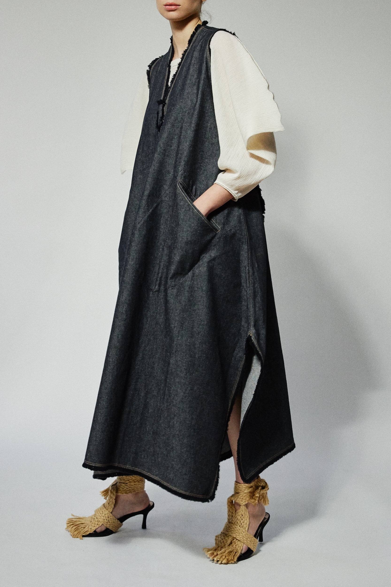Robe ample à poches - Anthracite