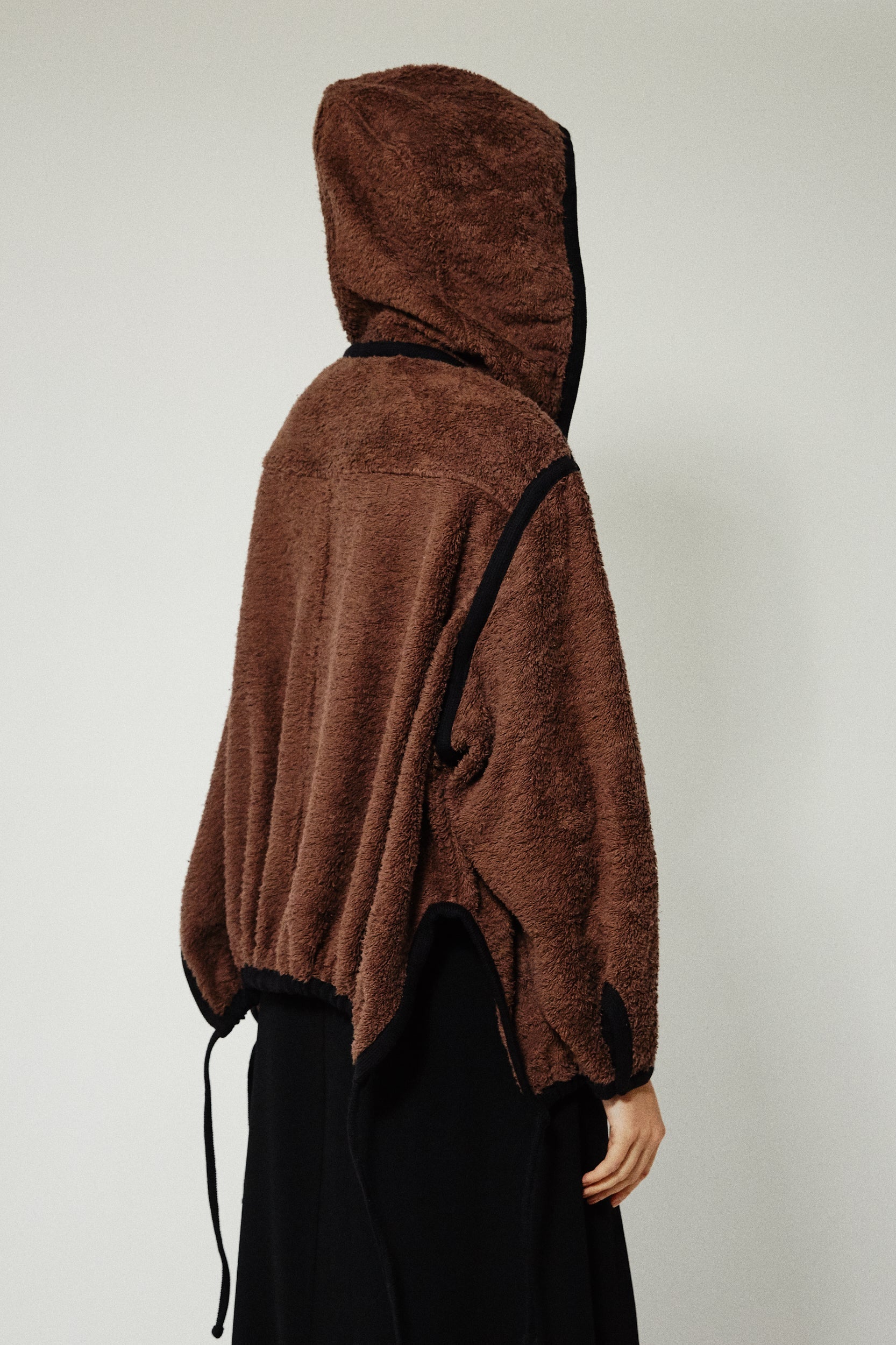 Bomber ajustable en fourrure - Choco